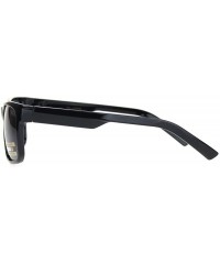 Rectangular Polarized Mens Luxury Designer Rectangular Sport Sunglasses - Shiny Black Black - C718NKSERDL $12.04