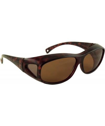 Oval Polarized Floating Sunglasses - Brown Frame / Brown Lens With Case - CF12788XR8P $20.13