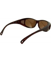 Oval Polarized Floating Sunglasses - Brown Frame / Brown Lens With Case - CF12788XR8P $20.13