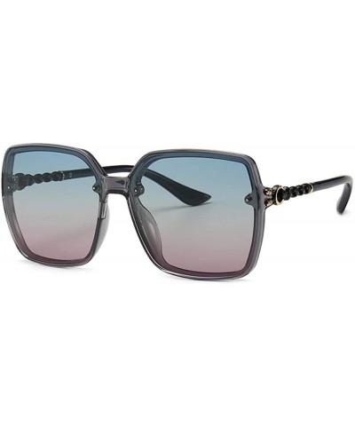 Aviator Sunglasses Driving Driving Glasses Large Frame Mirror Tide Classic Sunglasses Female - CO18XD93778 $52.05