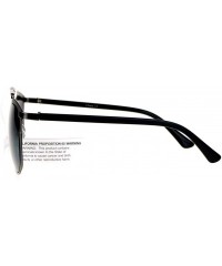 Aviator Fashion Sunglasses Unisex Metal Top Bar Aviators Designer Eyewear - Gunmetal - CT12BDDH4PX $19.61
