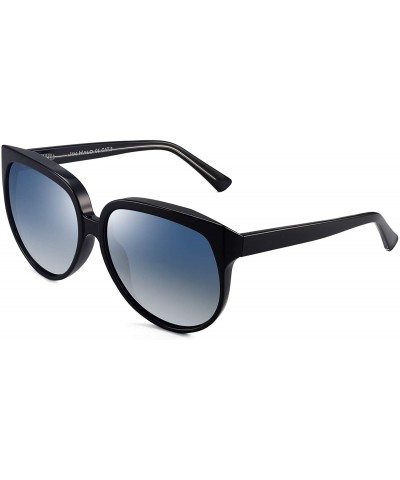 Oversized Oversized Polarized Sunglasses for Women Designer Gradient Shades UV400 - CD18QS2GADX $24.39