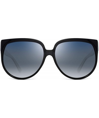 Oversized Oversized Polarized Sunglasses for Women Designer Gradient Shades UV400 - CD18QS2GADX $14.89