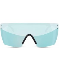 Shield Lazer Face Z87 Sunglasses - Arctic Chrome - CG18L49YOEH $51.00