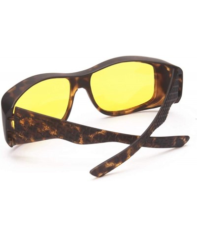Oversized Night Vision Glasses Fit Over Glasses Wear Over Prescription Glasses Polarized Wrap Sunglassess - 1 - CG18A05I9C2 $...