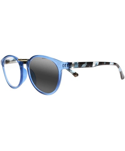 Oval Women Bohemian Style Sunglasses Photochromic Transition Reader Reading Glasses - Blue - C618HMU6ZZE $34.34