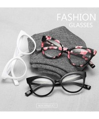 Oversized Fashion Glasses Optical Non Prescription Eyeglasses - Beige - CQ18K7K8R0Y $15.61