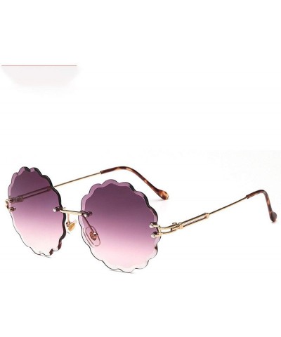 Rimless 2019 Rimless Sunglasses Women Candy Color Lens Plastic Sun Glasses Classic Vintage Feminino UV400 - Tea - CI18W89NHX9...