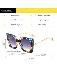 Rectangular Fashion Square Sunglasses For Women-Street Style-Shade Glasses Owersized Lens - G - C7190EE6EHI $37.17