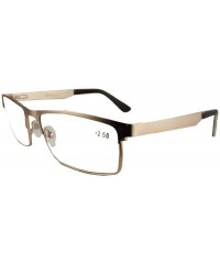 Rectangular Men Photochromic Light-sensible Reading glasses Sun readers spring hinges 55-17 UV protection - Gold - CP1986OUG7...