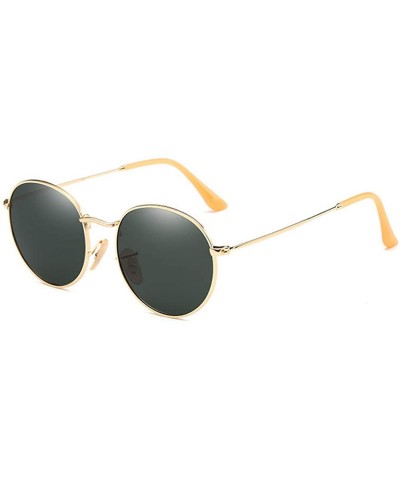 Sport Polarized Sunglasses Mens Driving Metal Oval Women UV400 Protection Dark Glasses - CL18R9GTIG8 $28.96