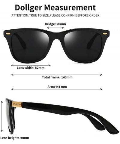 Sport Polarized Sunglasses For Men Women Retro TR90 Frame Square Shades Vintage BRAND DESIGNER Classic Sun Glasses - CB128LF2...