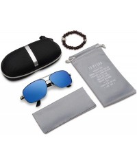 Oval Personalized Polarized Sunglasses Rectangular Boyfriend - CR18SYWE0CE $7.76