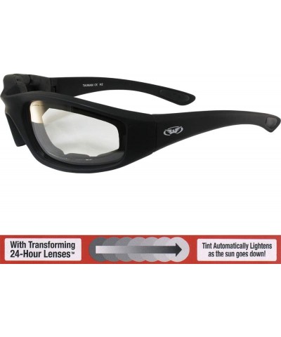 Round Eyewear Men's Kickback 24 Sunglasses with Photochromic Color Changing Lenses - Clear - CK115QCHXB3 $50.19