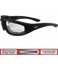 Round Eyewear Men's Kickback 24 Sunglasses with Photochromic Color Changing Lenses - Clear - CK115QCHXB3 $50.19