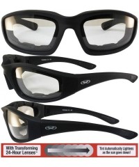 Round Eyewear Men's Kickback 24 Sunglasses with Photochromic Color Changing Lenses - Clear - CK115QCHXB3 $50.19