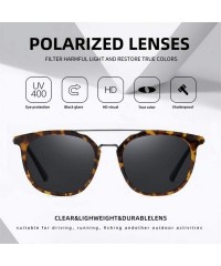 Square Square Frame Sunglasses for Men Driving Sun Glasses Summer Eyewear UV400 - C2silver Black - CG199I896RL $10.56