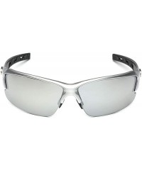 Oversized Oversized Wide Frame Men's Cycling Baseball Driving Water Sports Sunglasses - LARGE Size - Silver - Silver Mirror -...