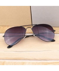 Goggle Popular Sunglasses - popular Sunglasses New metal resin sun 3025 wholesale - Black Frame Double Gray Slice - C618AZA9O...