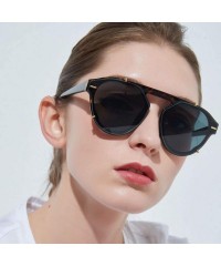 Semi-rimless Women Polarized Vintage Sunglasses Retro Eyewear Fashion Radiation Uv Protection Eye Glasses - CC18S7H0TE3 $7.82