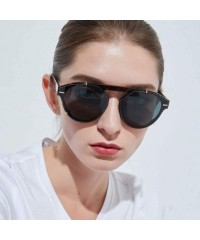 Semi-rimless Women Polarized Vintage Sunglasses Retro Eyewear Fashion Radiation Uv Protection Eye Glasses - CC18S7H0TE3 $7.82