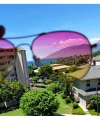 Aviator 3 Pairs Classic Aviator Sunglasses Two Tone Color Lens Gold Metal Frame - .Purple-pink-blue - C918NEHT8QH $18.86
