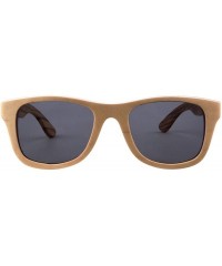 Wayfarer Polarized Wooden Sunglasses Skateboard Wood Summer Glasses UV400 Protection Outdoor Sports Sunglasses-SG68004 - CE18...