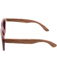Wayfarer Polarized Wooden Sunglasses Skateboard Wood Summer Glasses UV400 Protection Outdoor Sports Sunglasses-SG68004 - CE18...