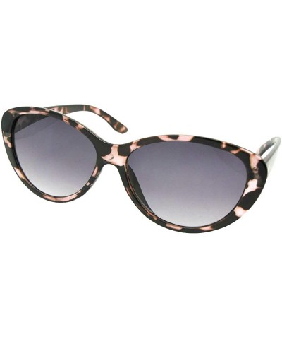 Cat Eye Fashion Cat Eye Full Reading Lens Sunglasses R99 - Rose Tortoise Gray Lenses - CB18G2CMXCW $28.55
