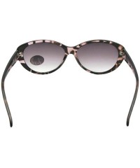 Cat Eye Fashion Cat Eye Full Reading Lens Sunglasses R99 - Rose Tortoise Gray Lenses - CB18G2CMXCW $16.91