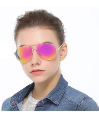 Oval Sunglasses Polarized Anti ultraviolet Travelling Ultra light - Silvery - C418WIGD5K8 $21.19