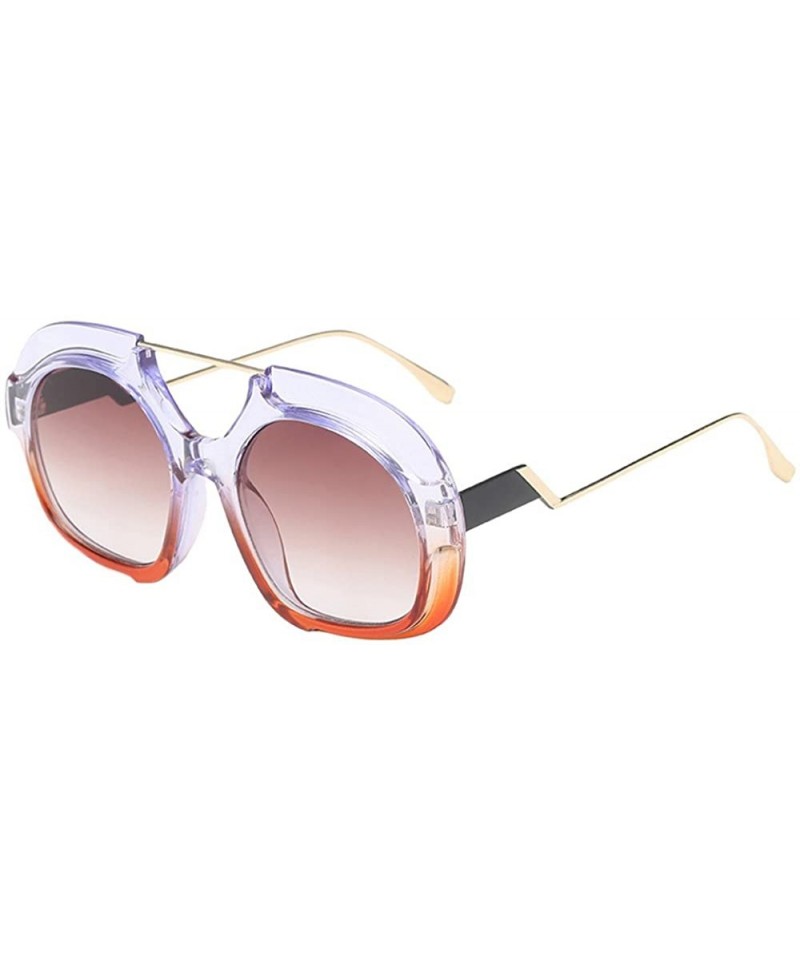 Rimless Sunglasses for Women Chic Sunglasses Vintage Sunglasses Oversized Glasses Eyewear Sunglasses for Holiday - B - C918QT...