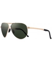 Sport Premium Military Style Classic Aviator Sunglasses Polarized Sun Glasses for men - Yellow - CG18W9596U0 $24.03