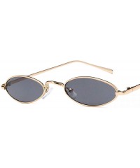 Oval Droplets Oval Sunglasses Women Retro Small Women Sun Glasses Ladies Eyewear 7 - 6 - CJ18XGDTA2G $7.89