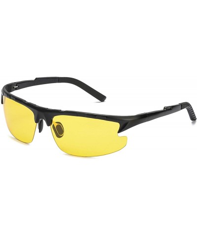 Goggle Night-Driving Polarized Glasses for Men- Yellow Glasses for Night-Vision- Anti Glare for Safe Driving - CU18LZD4Q4T $2...