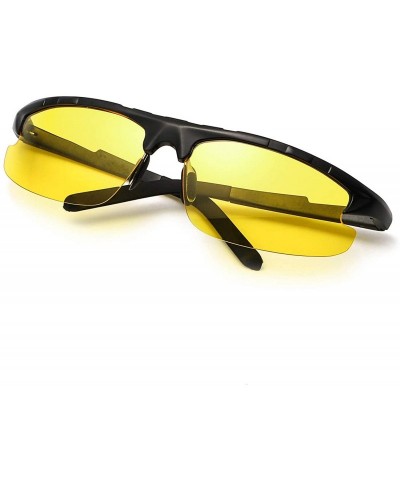 Goggle Night-Driving Polarized Glasses for Men- Yellow Glasses for Night-Vision- Anti Glare for Safe Driving - CU18LZD4Q4T $2...