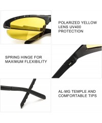 Goggle Night-Driving Polarized Glasses for Men- Yellow Glasses for Night-Vision- Anti Glare for Safe Driving - CU18LZD4Q4T $2...