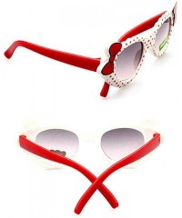 Aviator 2019 Fashion Boys Girls Heart Mirror Children Sunglasses Summer UV400 Blue - White - CF18Y3OGHSY $10.37