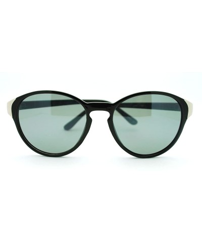 Round Womens Round Keyhole Sunglasses Simple Vintage Fashion Eyewear - Black - C211DIXKCHJ $20.00