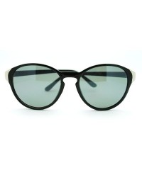 Round Womens Round Keyhole Sunglasses Simple Vintage Fashion Eyewear - Black - C211DIXKCHJ $12.43