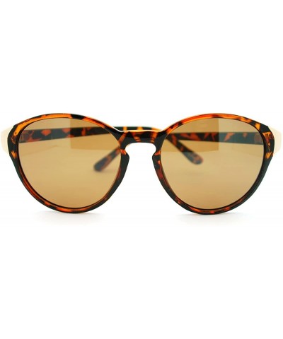 Round Womens Round Keyhole Sunglasses Simple Vintage Fashion Eyewear - Black - C211DIXKCHJ $12.43