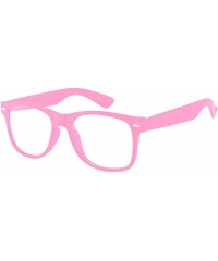 Sport Retro 80's Vintage Sunglasses Colorful Lens Matte Frame Colored Lens Brand - New_retro_80s_clear_pink - CG184L3Q0SW $7.95