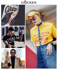Round Retro Round Circle Steampunk Sunglasses Polarized Metal Alloy for Women Men MTS2 - A Gold Frame/Grey Lens - C617YIYZ2UK...