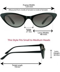 Cat Eye Womens Reader Sunglasses Cat Eye Full Lens Sun Readers Not Bifocal - Black Smoke - CK11P496HSD $12.63