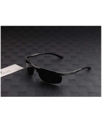 Sport Genuine quality Running Cycling sunglasses fashion polarized and UV400 ultra light Al-Mg - Grey - C818GAM36L8 $36.59