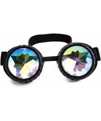 Goggle Steampunk Glasses Rave Retro Vintage Spikes Goggles Cosplay Halloween - Black - CA18IHSXSZM $9.58