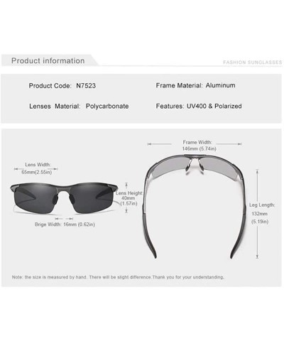 Sport Genuine quality Running Cycling sunglasses fashion polarized and UV400 ultra light Al-Mg - Grey - C818GAM36L8 $36.59