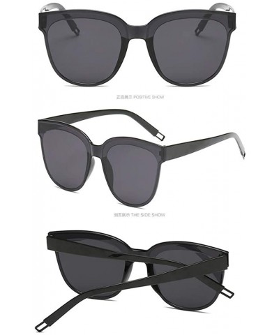 Oversized Fashion Jelly Design Style Sunglasses Sexy Retro Sunglasses Resin Lens Sunglasses Ladies Shades - Unisex - Blue - C...