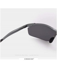 Sport Genuine quality Running Cycling sunglasses fashion polarized and UV400 ultra light Al-Mg - Grey - C818GAM36L8 $36.59