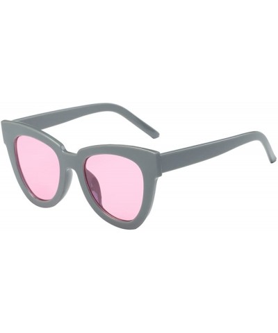 Square Sunglasses Goggles Eyeglasses Glasses Eyewear Driver - Grey - CN18QRSH9RU $18.62